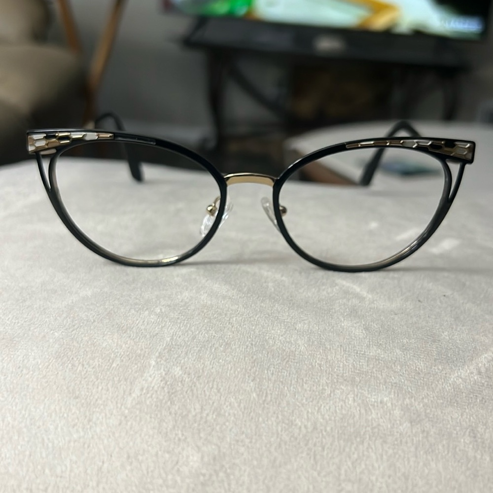 BVLGARI metal eyeglass frames